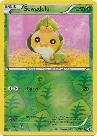 Legendary Treasures Sewaddle #10/113 reverse holo